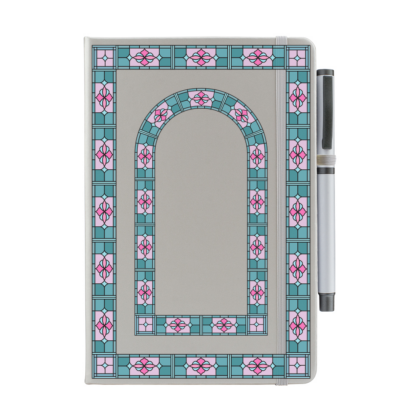 Art Deco Personalised Notebook with Pen - Image 5