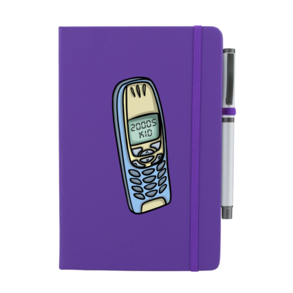 2000s Kid Phone Personalised Notebook with Pen - Image 4