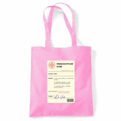 Wine Prescription Personalised Tote Bag - Image 27