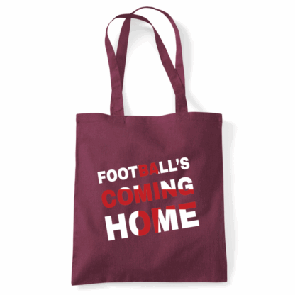 Football's Coming Home Coloured Cotton Tote Bag - Image 19