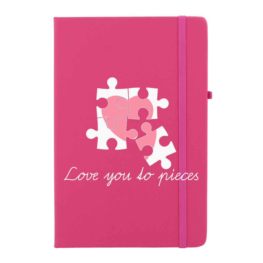 Love You To Pieces Personalised Soft Feel Notebook - Image 9