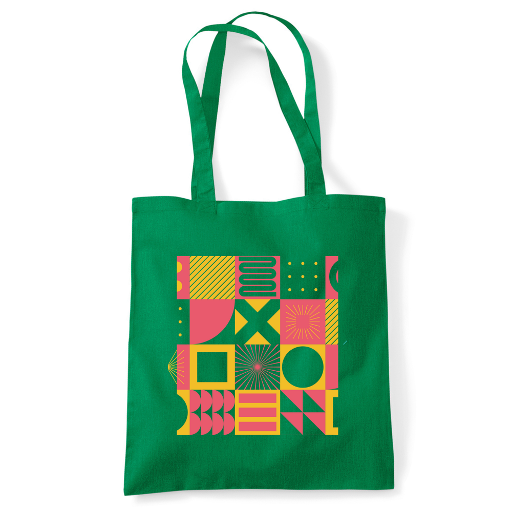 Square Patterns Tote Bag - Image 40