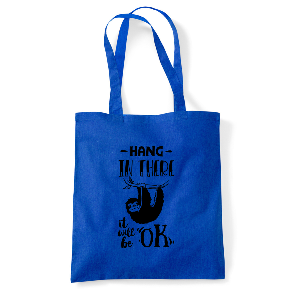 Hang In There Sloth Tote Bag - Image 6
