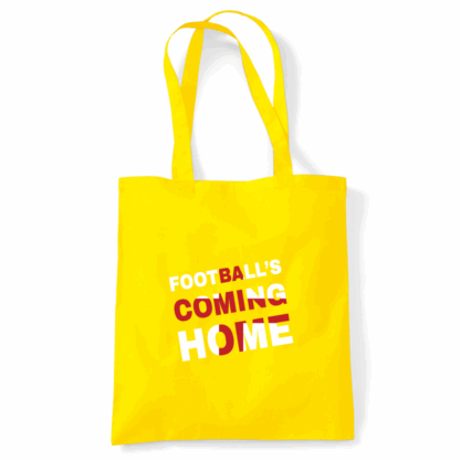 Football's Coming Home Coloured Cotton Tote Bag - Image 24