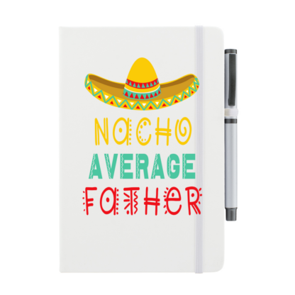 Nacho Average Father Personalised Notebook with Pen - Image 5