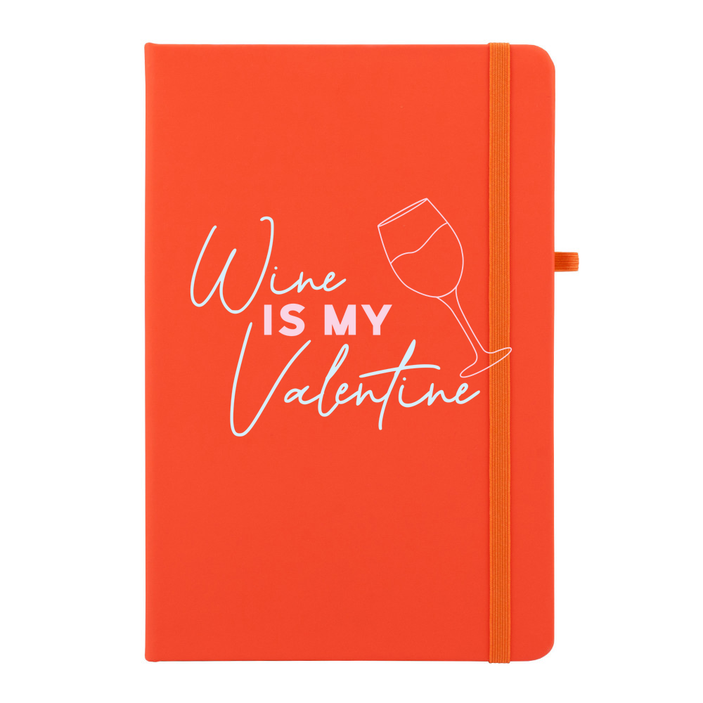 Wine Is My Valentine Personalised Soft Feel Notebook - Image 12