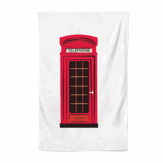 Telephone Box Personalised Tea Towel