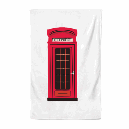 Telephone Box Personalised Tea Towel