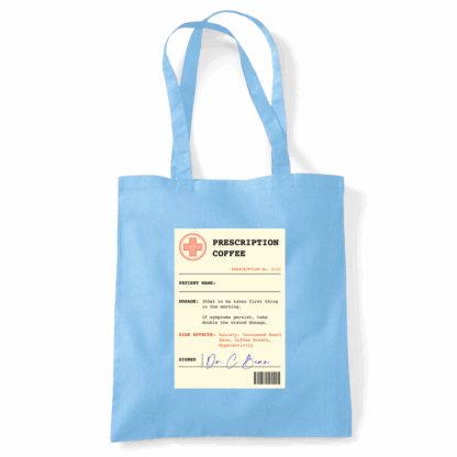 Coffee Prescription Personalised Tote Bag - Image 11