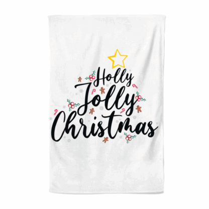 Holly Jolly Christmas Tea Towel
