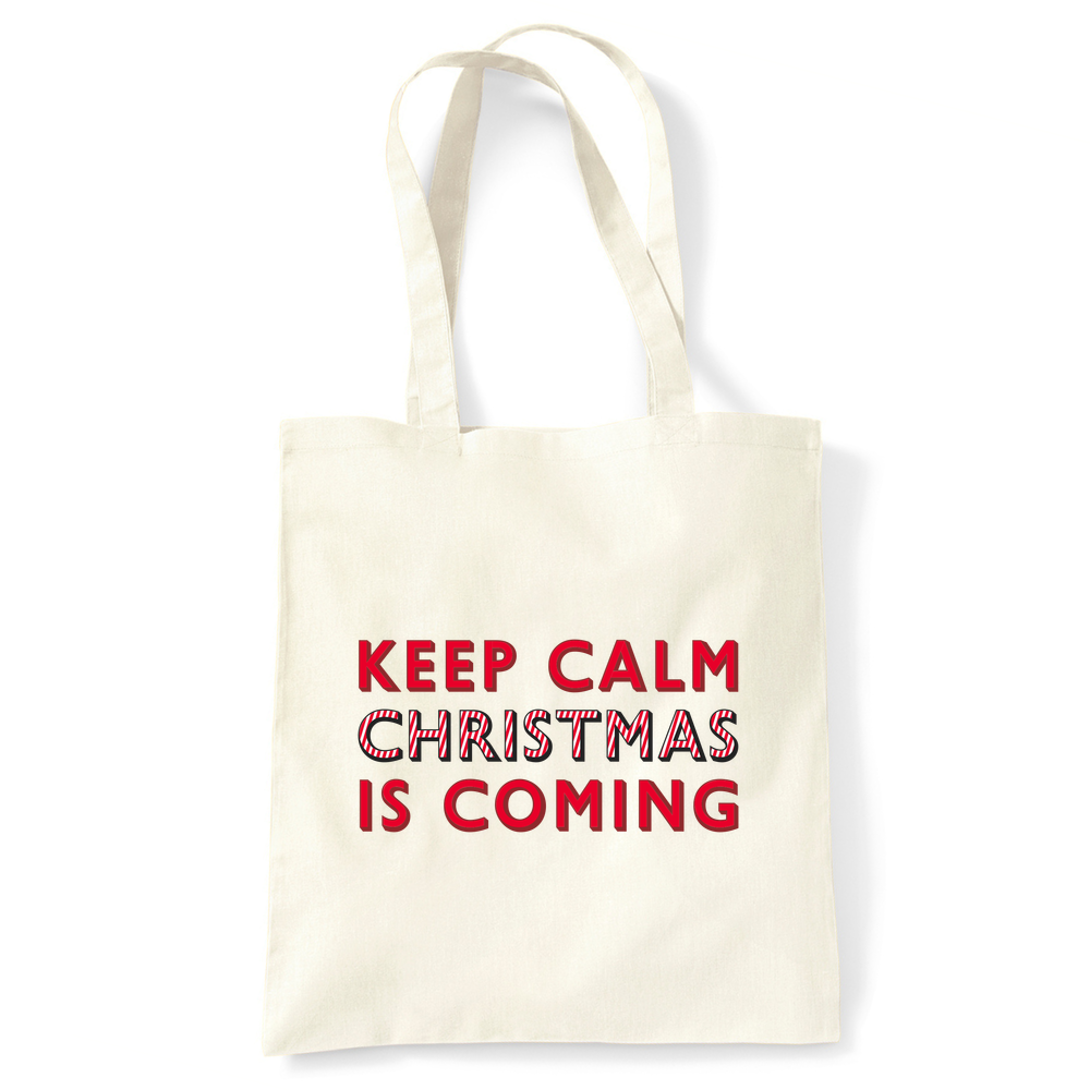 Keep Calm Christmas Is Coming Tote Bag - Image 4
