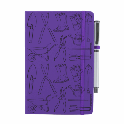 Garden Tools Pattern Notebook with Pen - Image 7