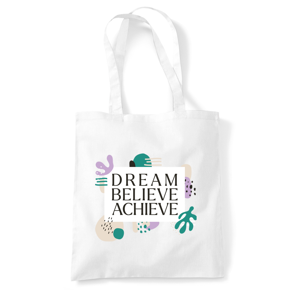 Dream Believe Achieve Tote Bag - Image 3