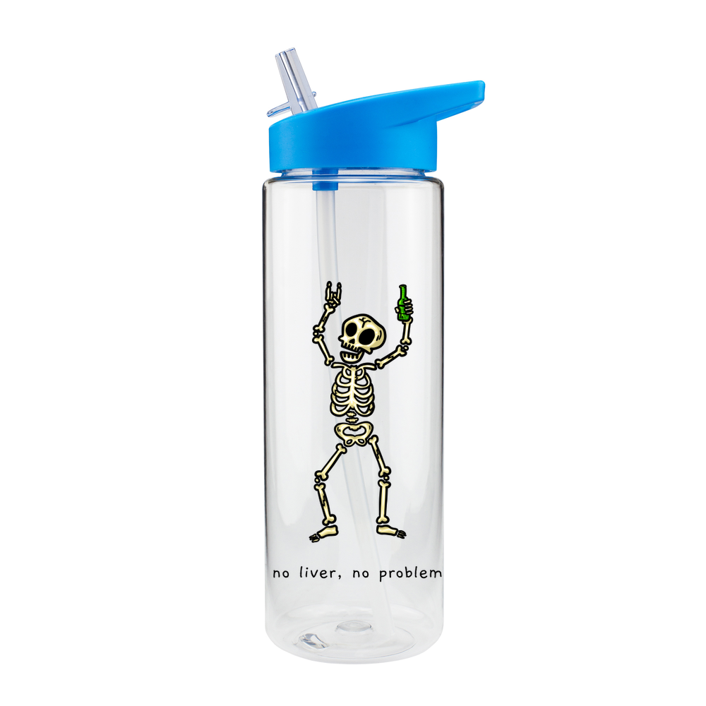 No Liver, No Problem Skeleton Bottle - Image 4