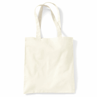 Personalised Text Natural Cotton Tote Bag