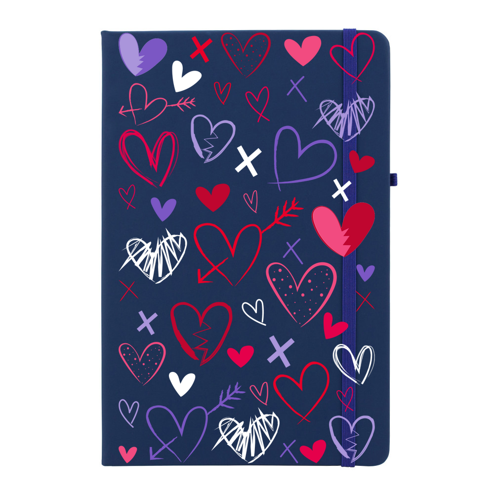 Heart Scribbles Soft Feel Notebook - Image 6