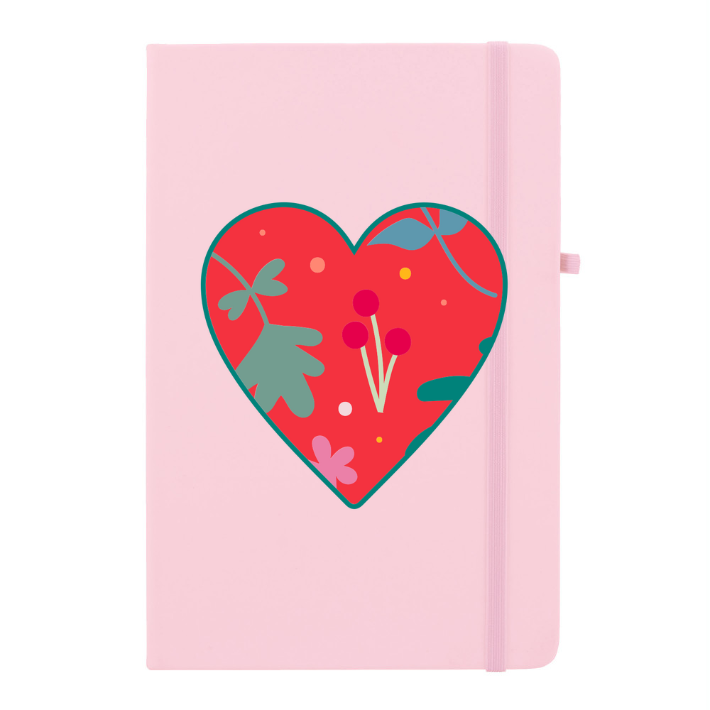Floral Heart Personalised Soft Feel Notebook - Image 10