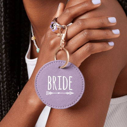 Bride Boutique Leather Look Key Clip - Image 2
