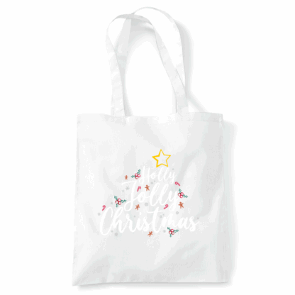 Holly Jolly Christmas Tote Bag - Image 3