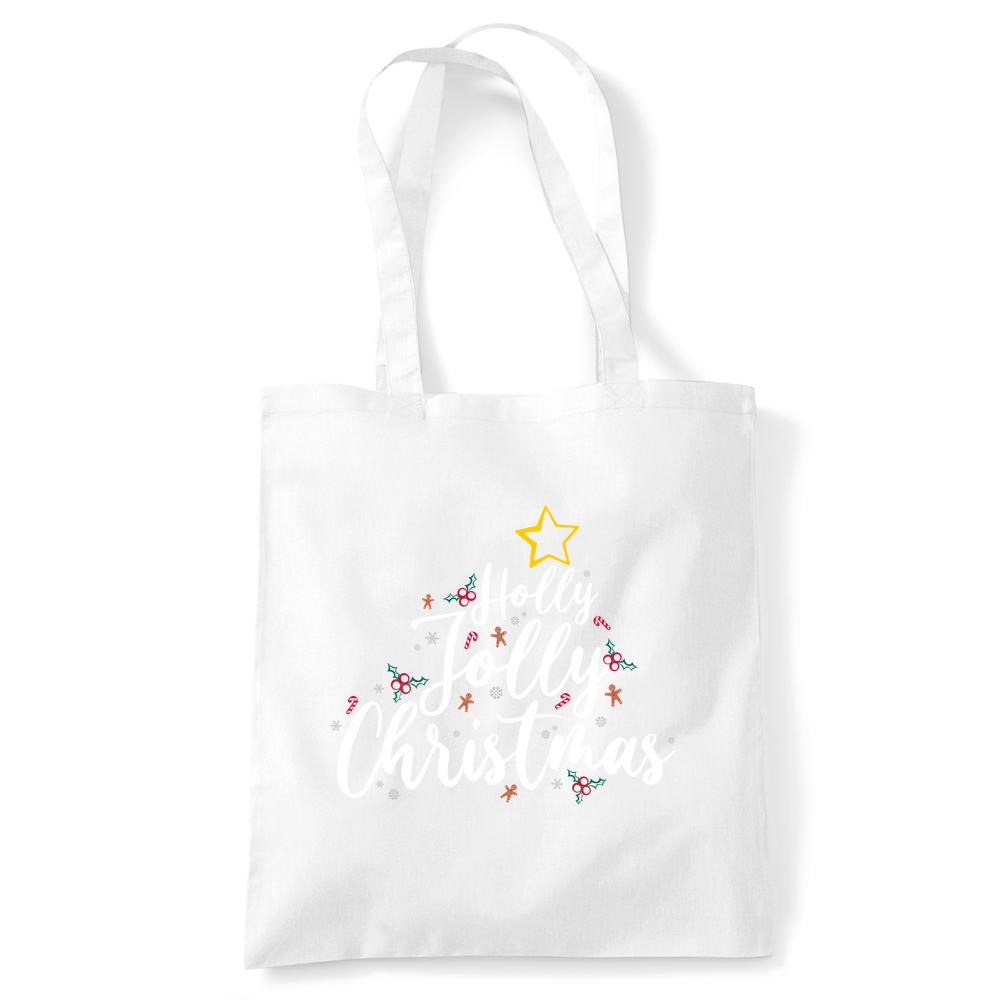 Holly Jolly Christmas Tote Bag - Image 3