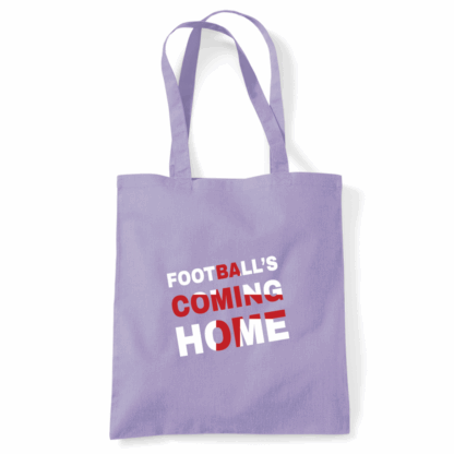 Football's Coming Home Coloured Cotton Tote Bag - Image 11