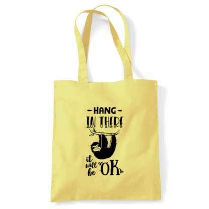 Hang In There Sloth Tote Bag - Image 37