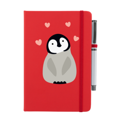 Penguin Personalised Notebook with Pen - Image 3