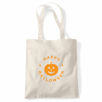 Happy Halloween Pumpkin Personalised Tote Bag - Image 5