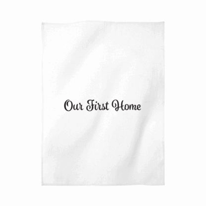 Our First Home Personalised Tea Towel