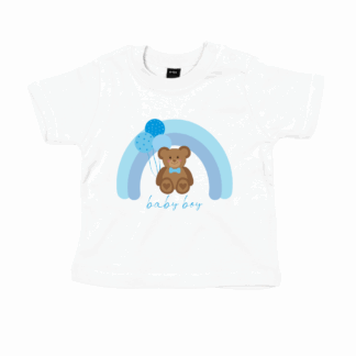 Baby Boy Personalised Teddy Bear Baby/Toddler T-Shirt