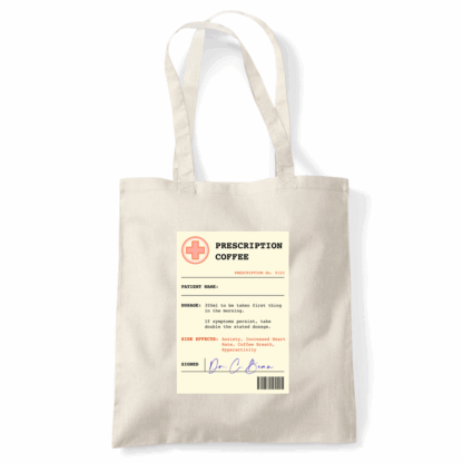 Coffee Prescription Personalised Tote Bag - Image 4