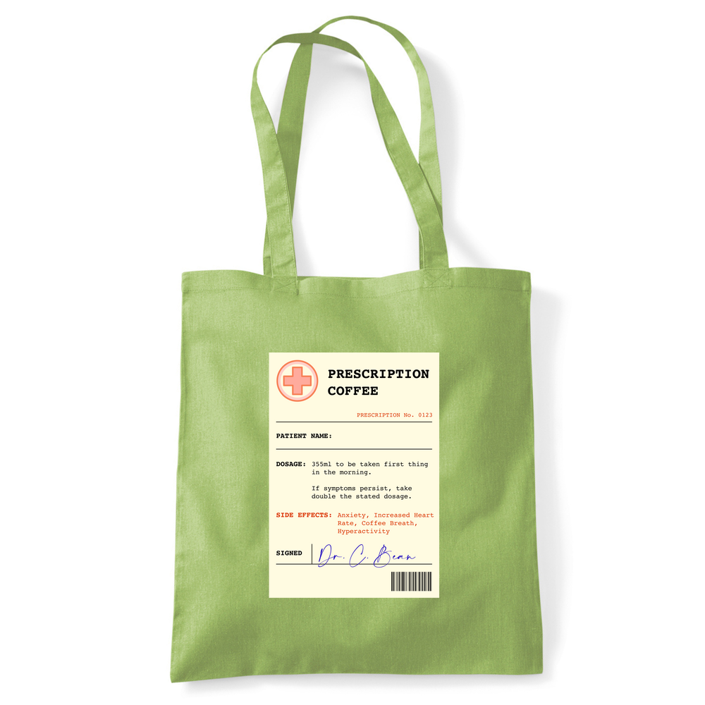 Coffee Prescription Personalised Tote Bag - Image 37