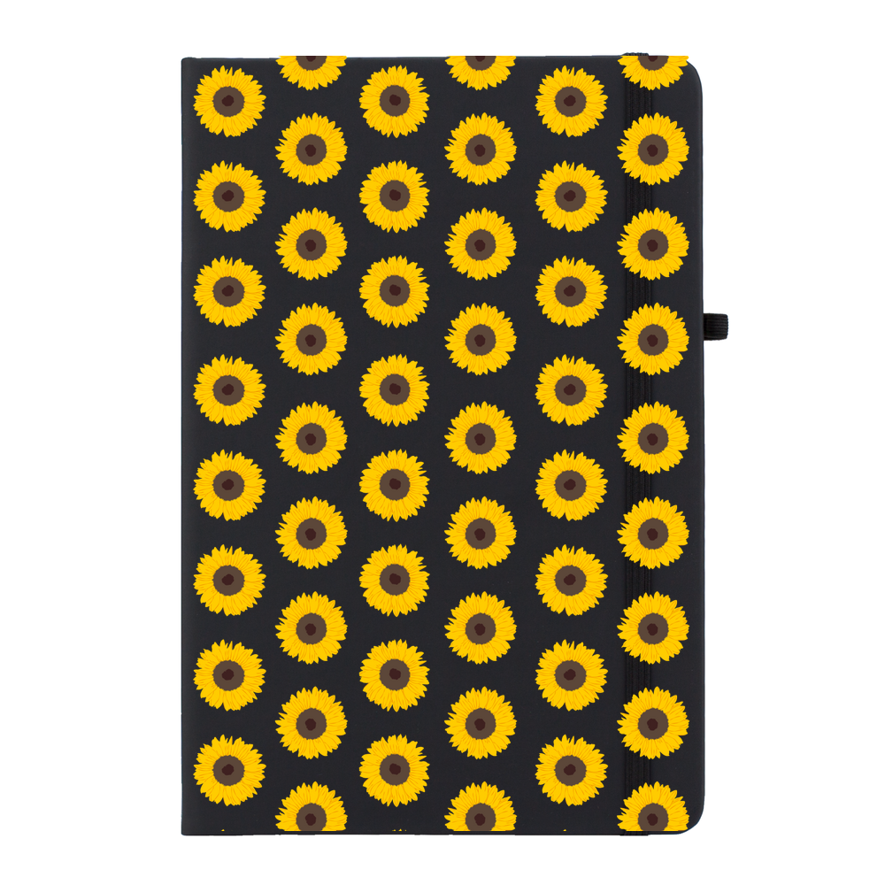 Sunflower Pattern Personalised Notebook - Image 9