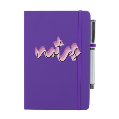 Notes Personalised Notebook with Pen - Image 3
