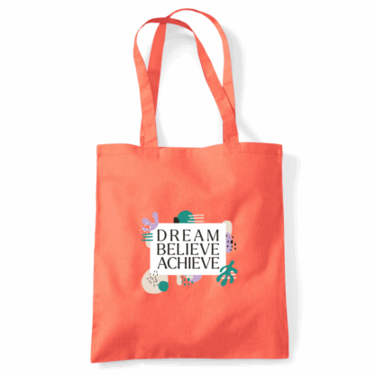 Dream Believe Achieve Tote Bag - Image 34
