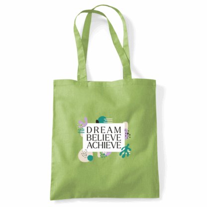 Dream Believe Achieve Tote Bag - Image 38