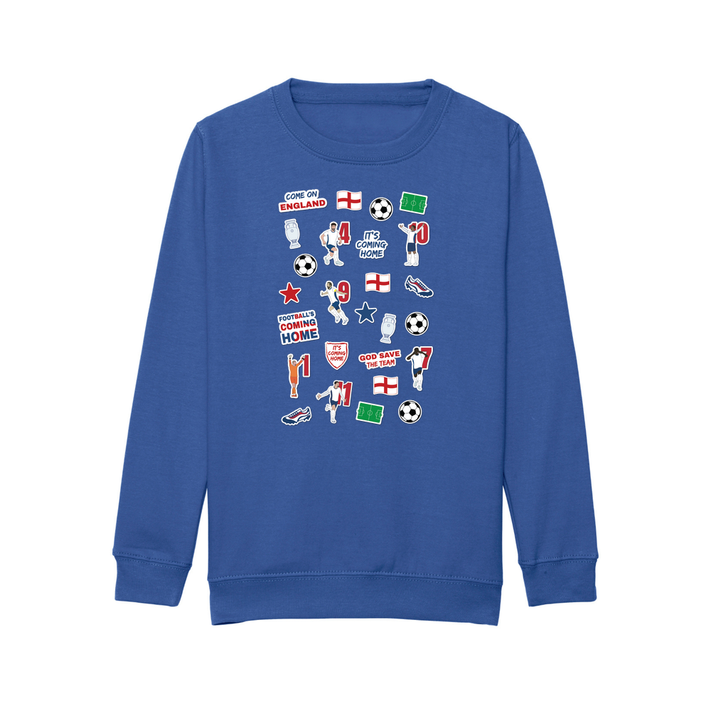 England Collage Kids Sweatshirt - Image 5