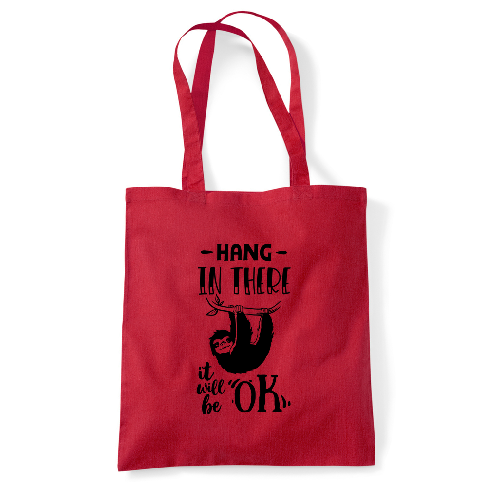 Hang In There Sloth Tote Bag - Image 8