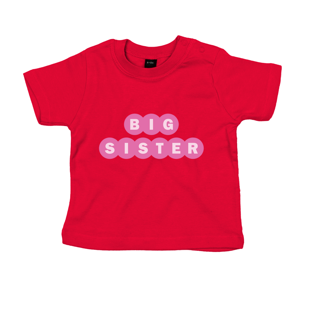 Big Sister Personalised Baby/Toddler T-Shirt - Image 4
