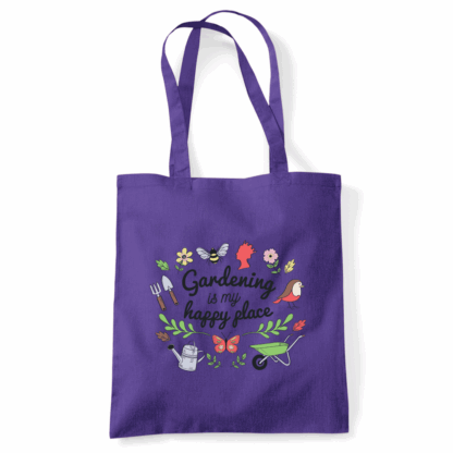 Gardening is my Happy Place Tote Bag - Image 44