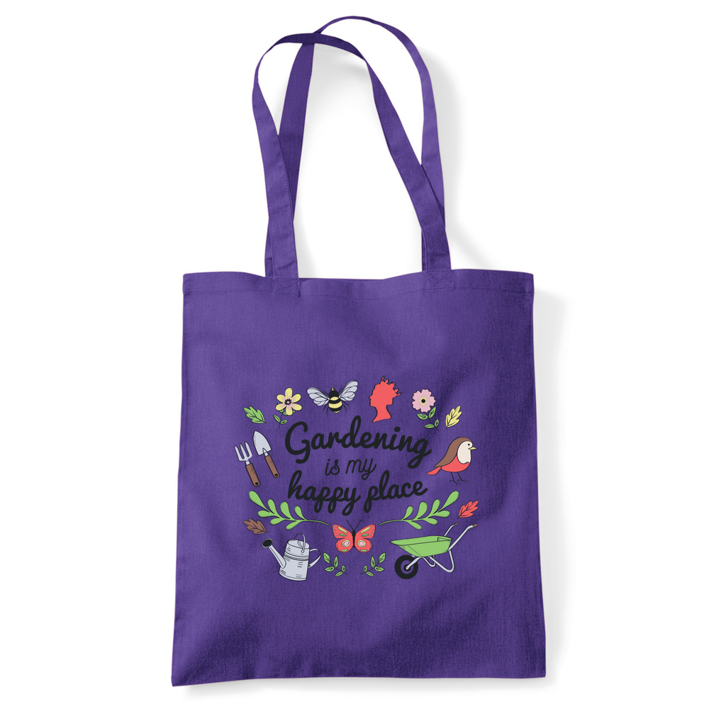 Gardening is my Happy Place Tote Bag - Image 44