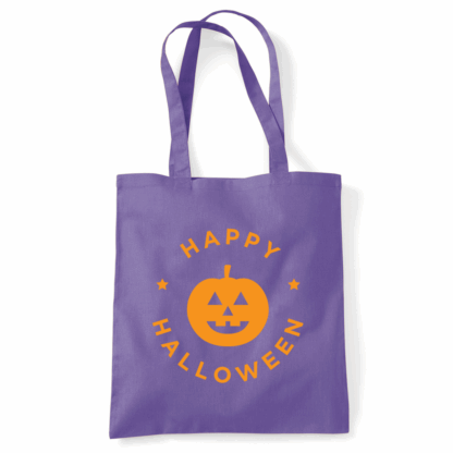 Happy Halloween Pumpkin Personalised Tote Bag - Image 24