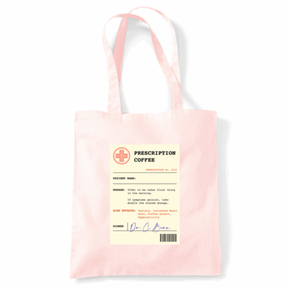 Coffee Prescription Personalised Tote Bag - Image 26