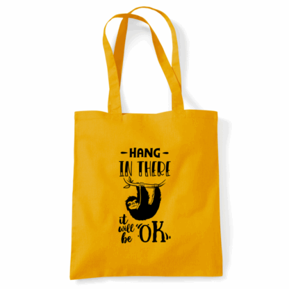Hang In There Sloth Tote Bag - Image 35