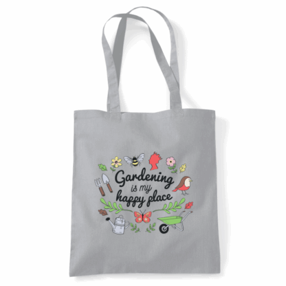 Gardening is my Happy Place Tote Bag - Image 5