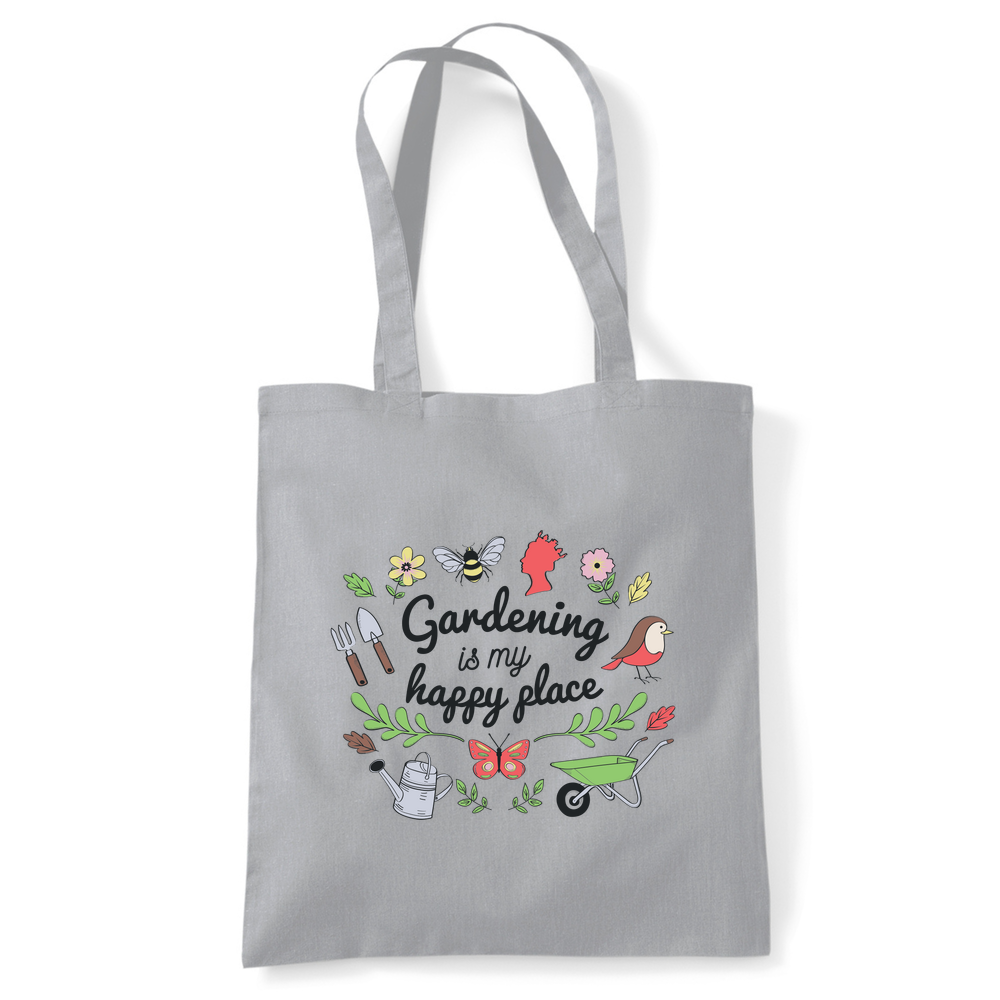 Gardening is my Happy Place Tote Bag - Image 5