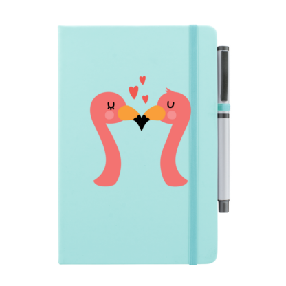 Flamingos Personalised Notebook with Pen - Image 14