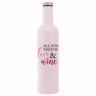 All You Need Is Love & Wine Bottle Flask