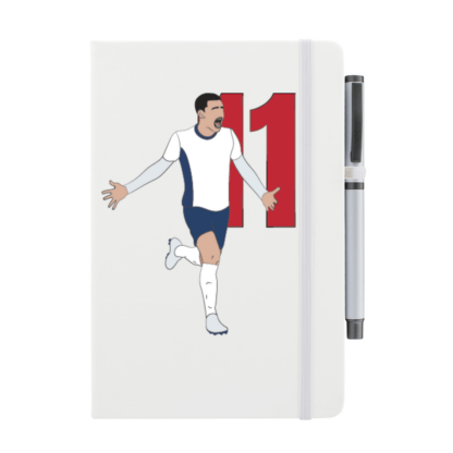 England Number 11 Personalised Notebook & Pen - Image 3
