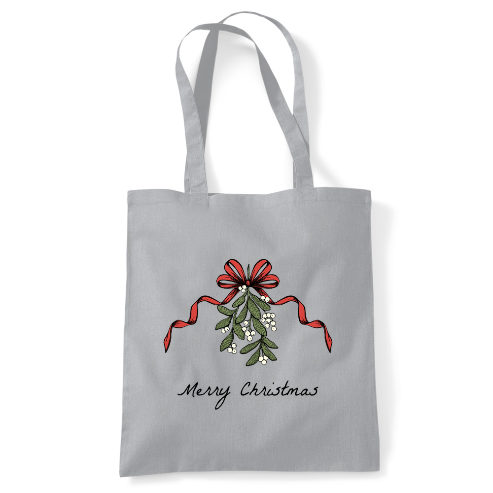 Merry Christmas Mistletoe Tote Bag - Image 6
